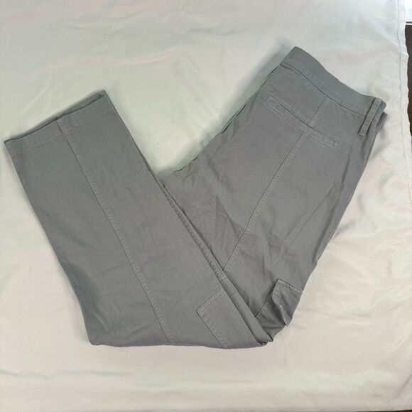 NWT Madewell Garment-Dyed 90s Straight Cargo Pant Grey Size 33 High Rise Stretch - Picture 3 of 12
